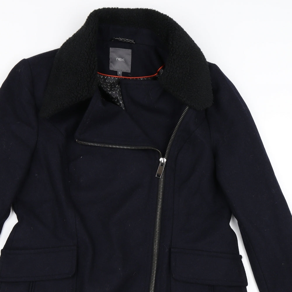 NEXT Womens Blue   Overcoat Coat Size 14