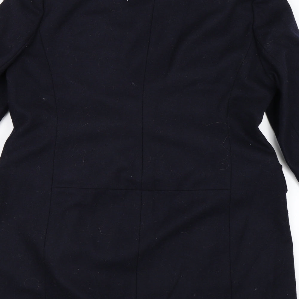 NEXT Womens Blue   Overcoat Coat Size 14