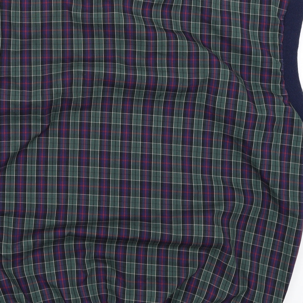 Tom Morris Mens Green Check  Vest Sweatshirt Size L