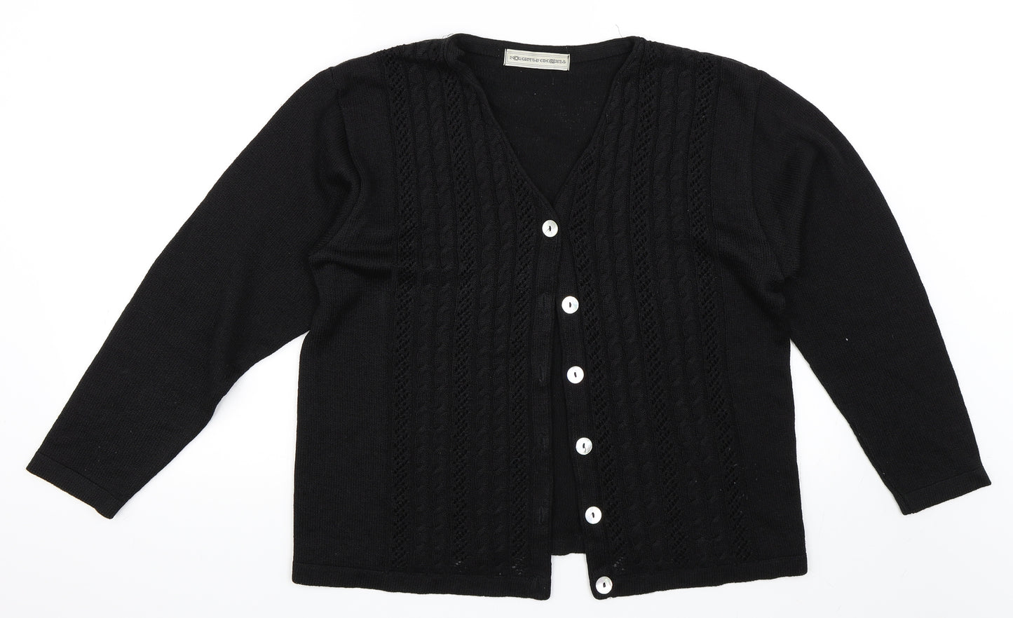 Noughts & Croxxes Womens Black   Cardigan Jumper Size L