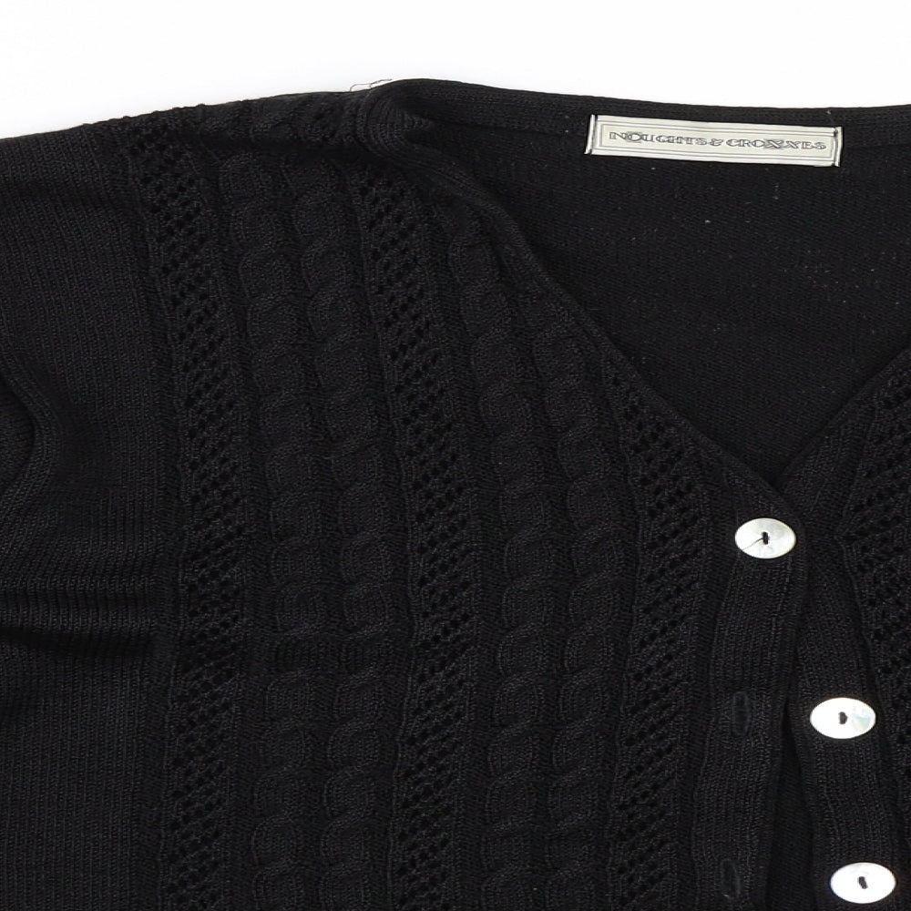 Noughts & Croxxes Womens Black   Cardigan Jumper Size L