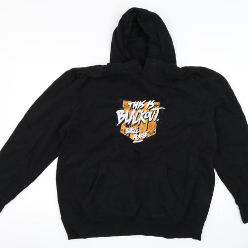 Primark Mens Black   Pullover Hoodie Size 2XL