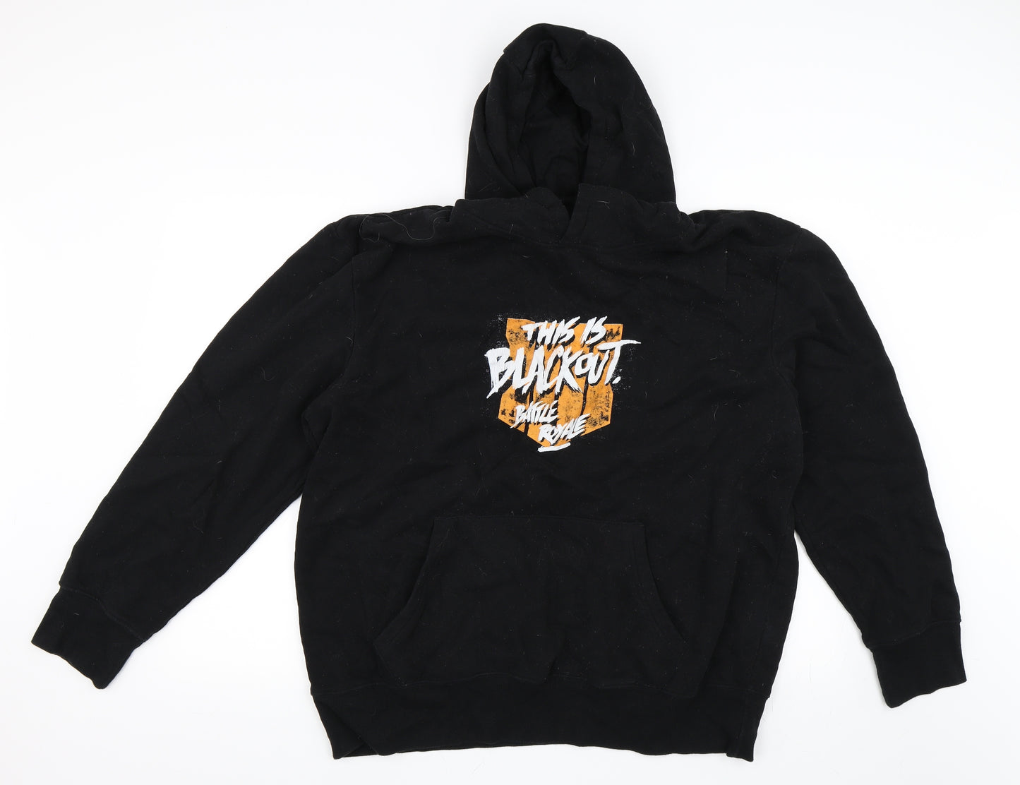 Primark Mens Black   Pullover Hoodie Size 2XL