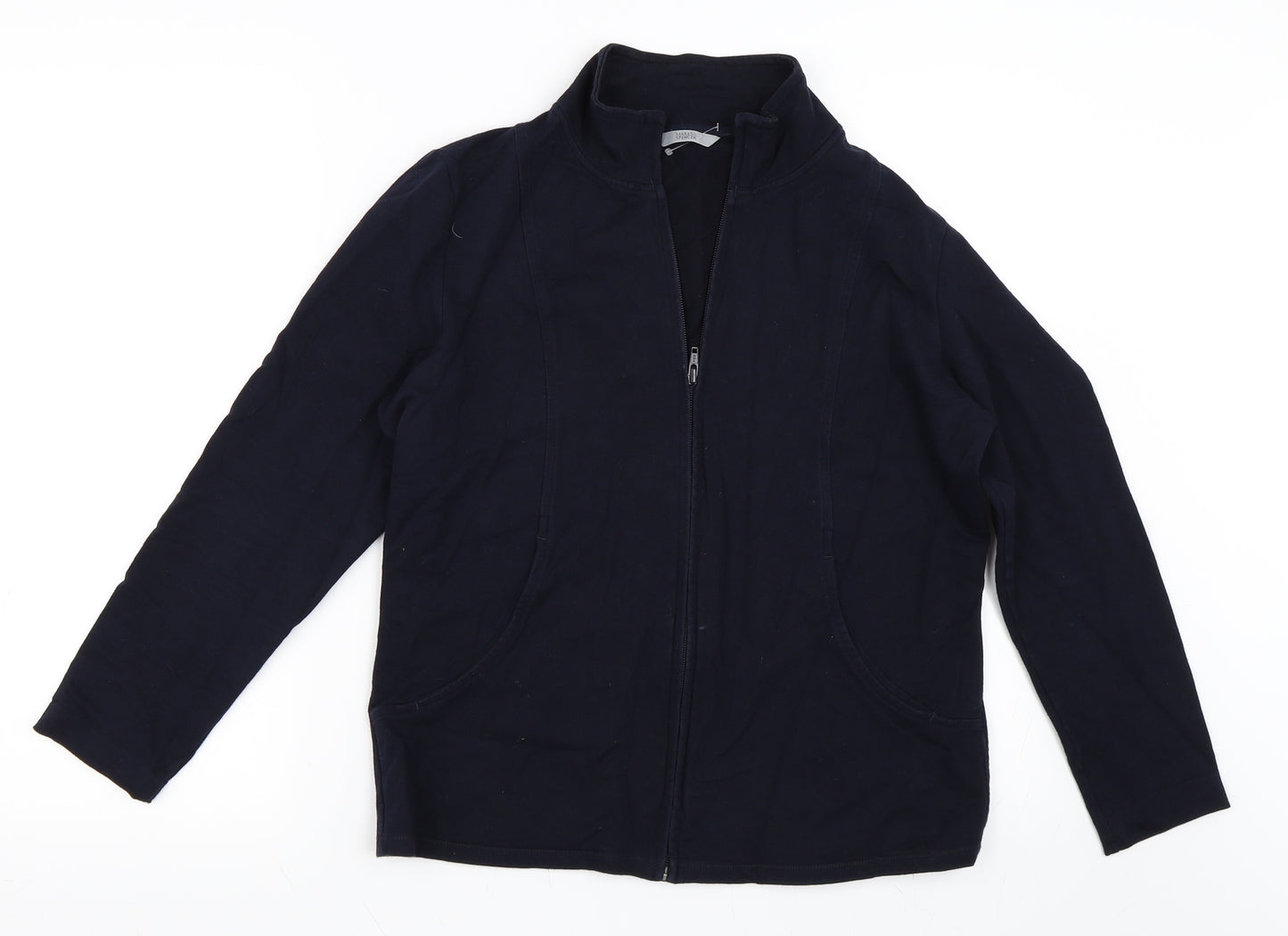 Marks and Spencer Womens Black   Full Zip Sweatshirt Size 14