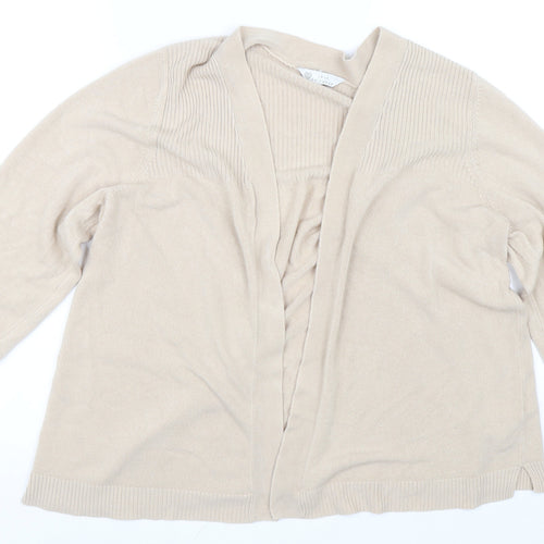 BHS Womens Beige   Cardigan Jumper Size 20