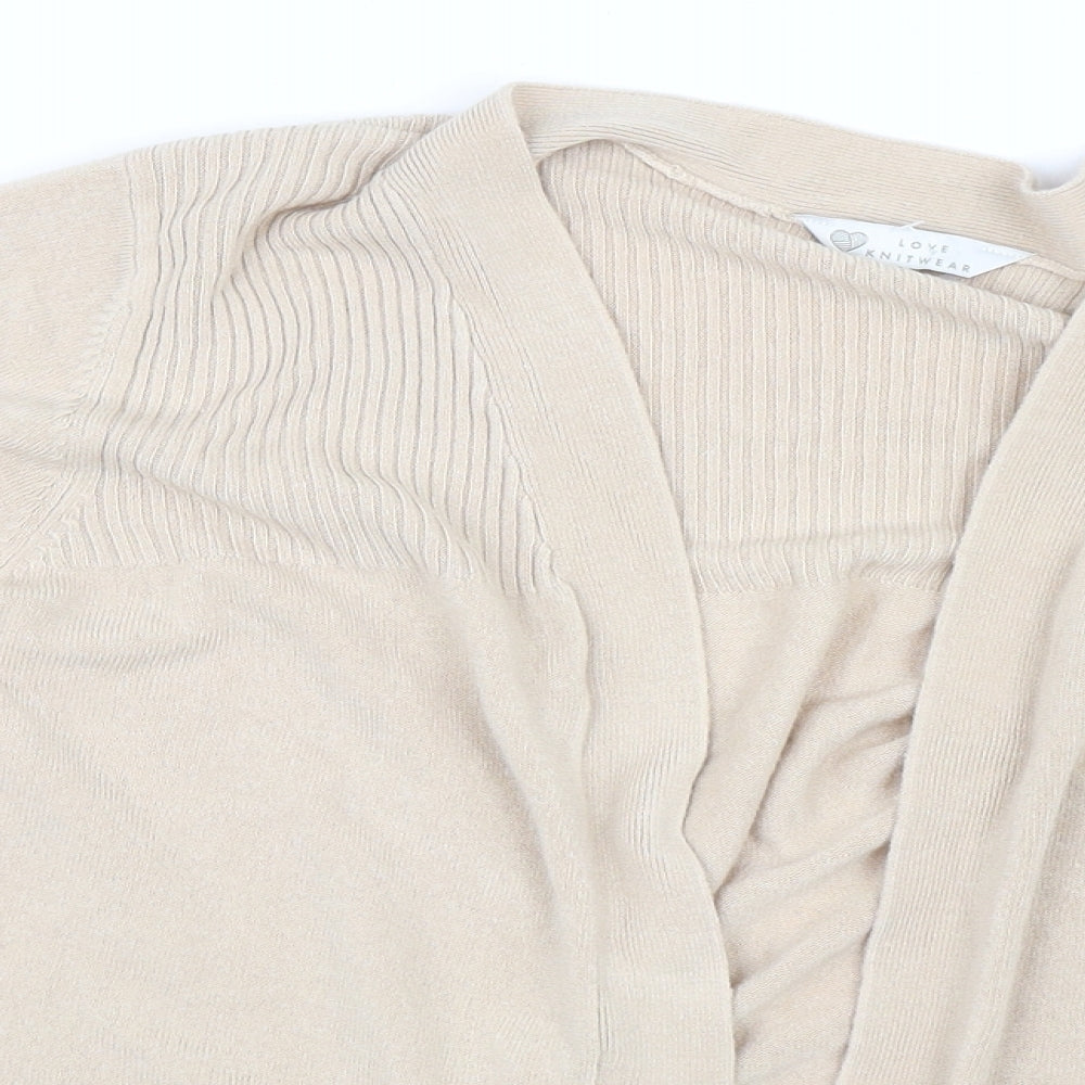 BHS Womens Beige   Cardigan Jumper Size 20