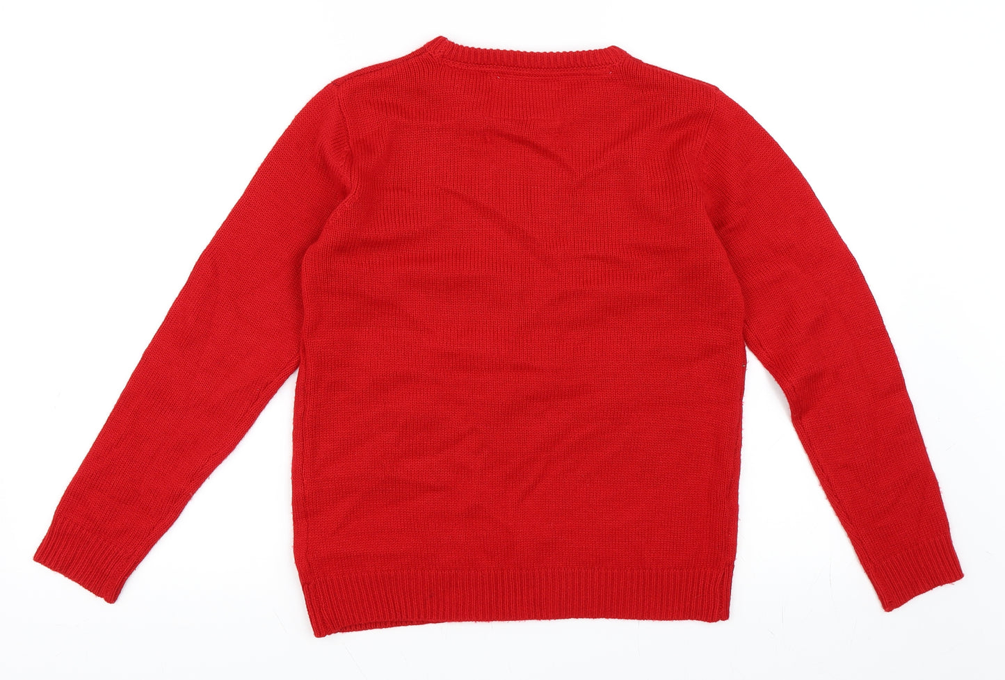 Primark Boys Red   Pullover Jumper Size 11-12 Years  - Christmas Jumper