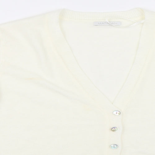 Matalan Womens Ivory   Cardigan Jumper Size 12