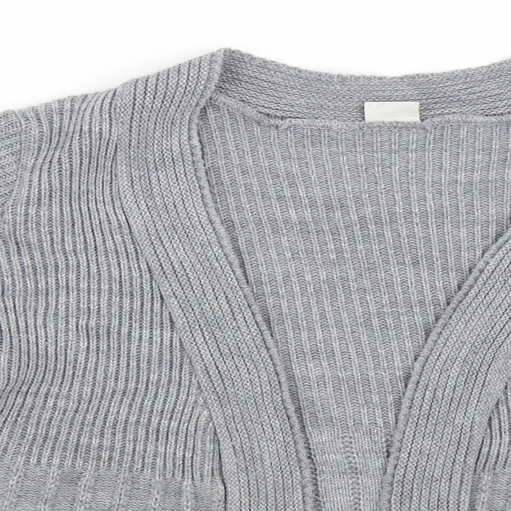 New Look Womens Grey   Cardigan Jumper Size M