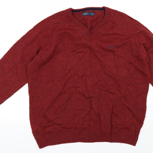 Easy Mens Red   Pullover Jumper Size XL