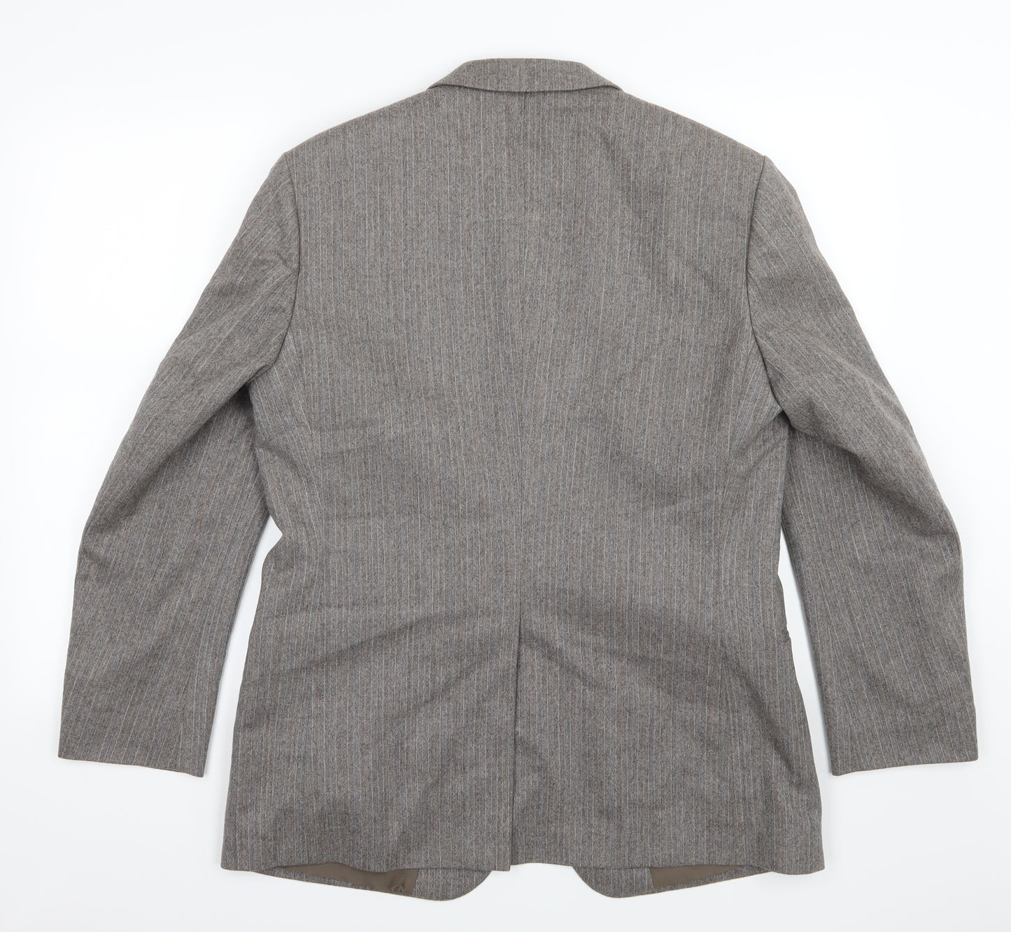 Preworn Mens Brown Herringbone  Jacket Suit Jacket Size 40
