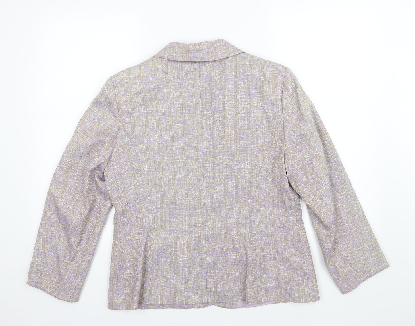 Gina Womens Purple  Rayon Jacket  Size 14