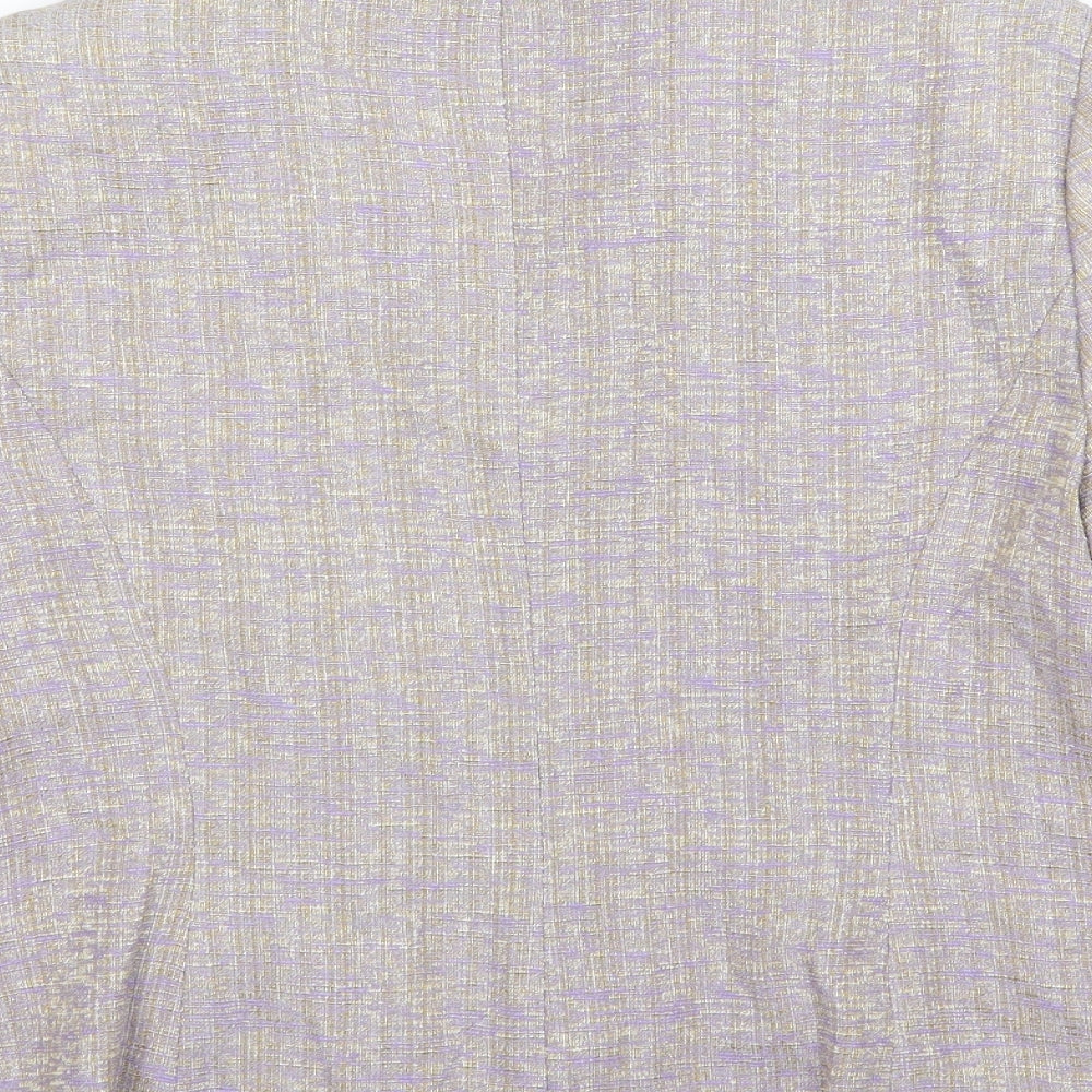 Gina Womens Purple  Rayon Jacket  Size 14