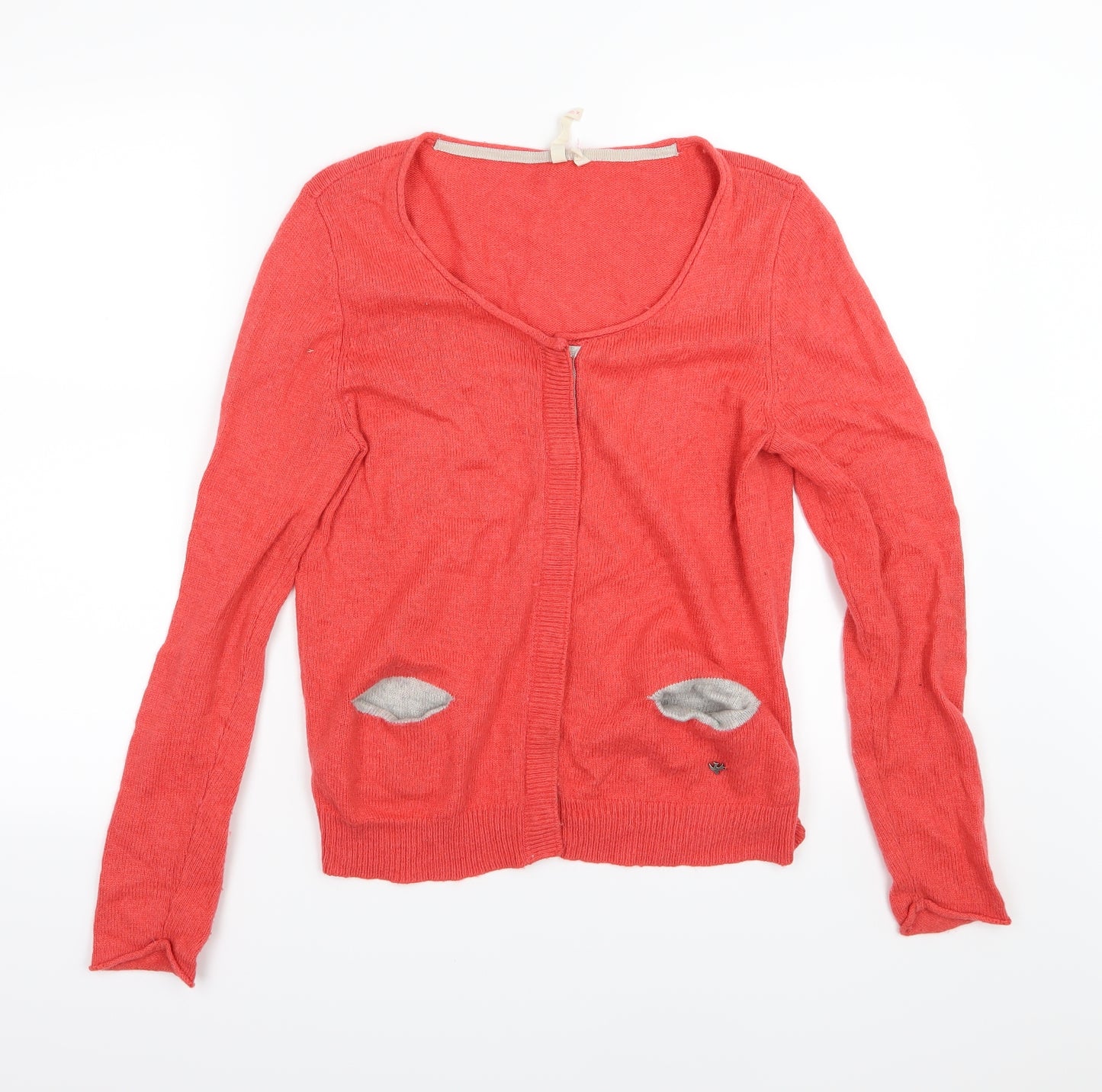 White Stuff Womens Pink  Knit Cardigan Jumper Size 12