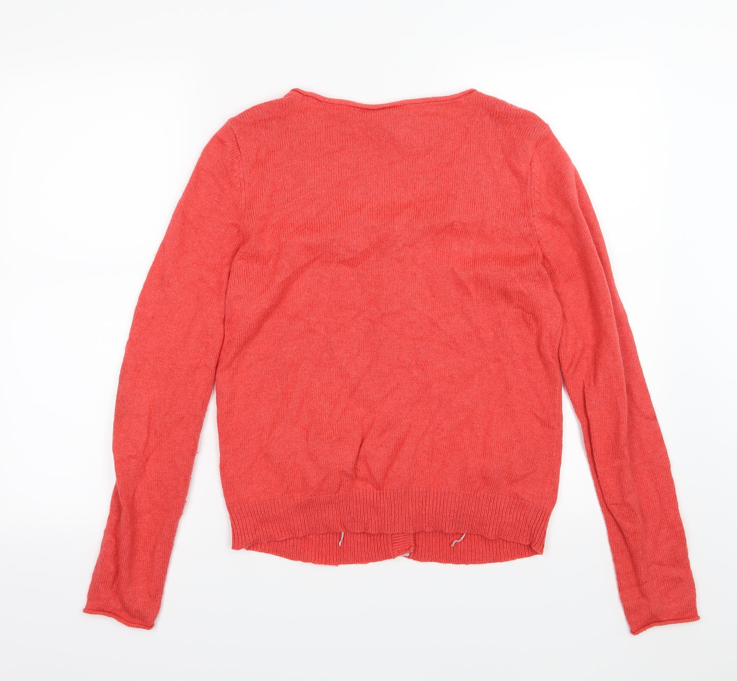 White Stuff Womens Pink  Knit Cardigan Jumper Size 12