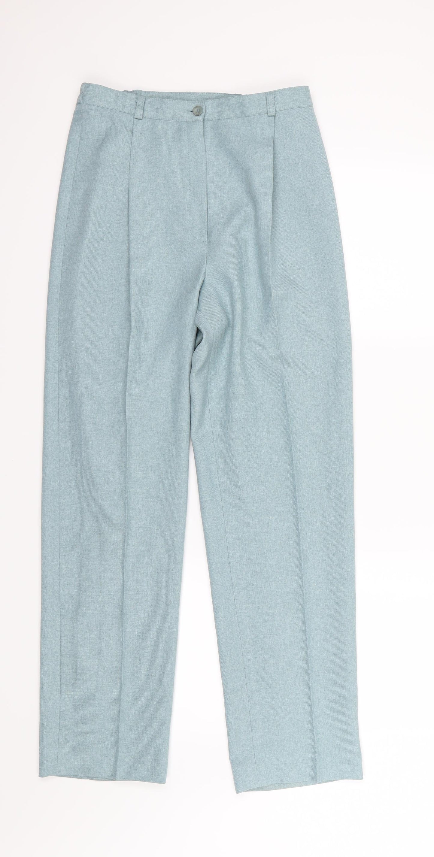 Debenhams Womens Blue  Rayon Trousers  Size 10 L29 in