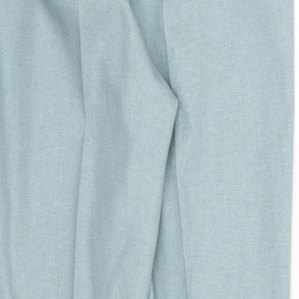 Debenhams Womens Blue  Rayon Trousers  Size 10 L29 in