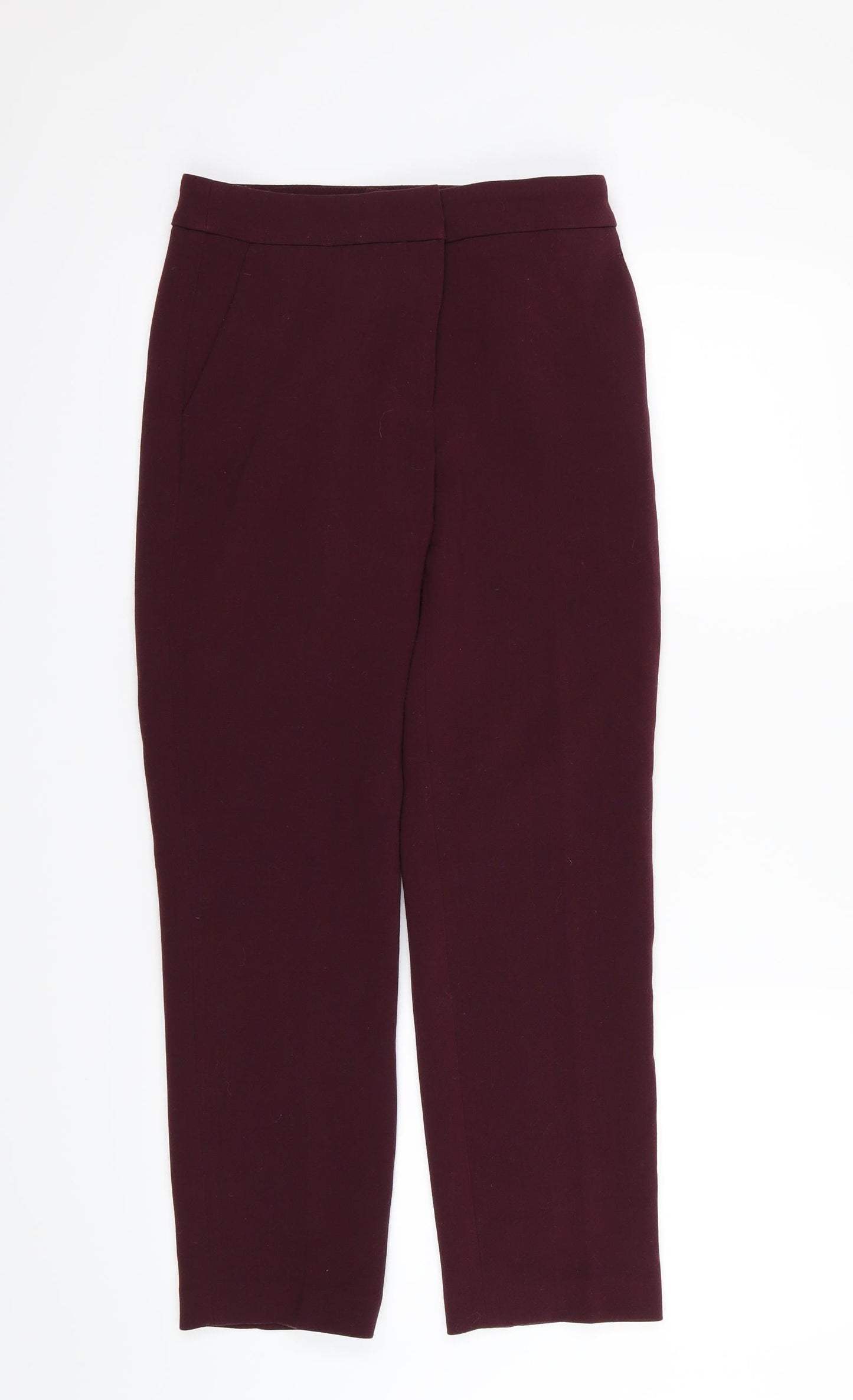 H&M Womens Red   Trousers  Size 6 L26 in