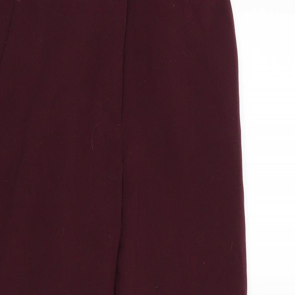 H&M Womens Red   Trousers  Size 6 L26 in