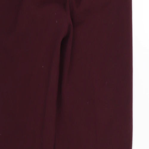 H&M Womens Red   Trousers  Size 6 L26 in
