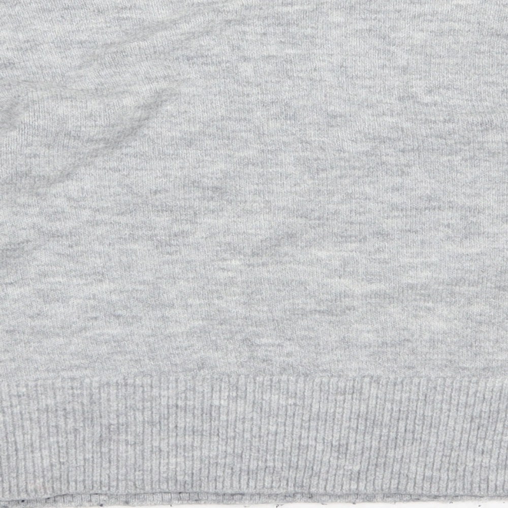 H&M Womens Grey  Knit Pullover Jumper Size XS