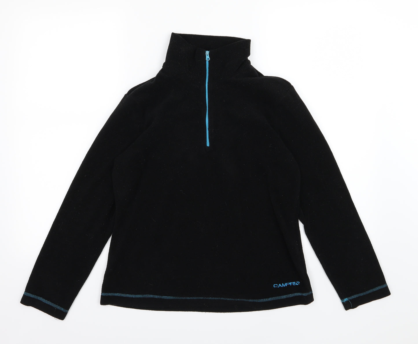 Campri Womens Black  Fleece Jacket  Size 10