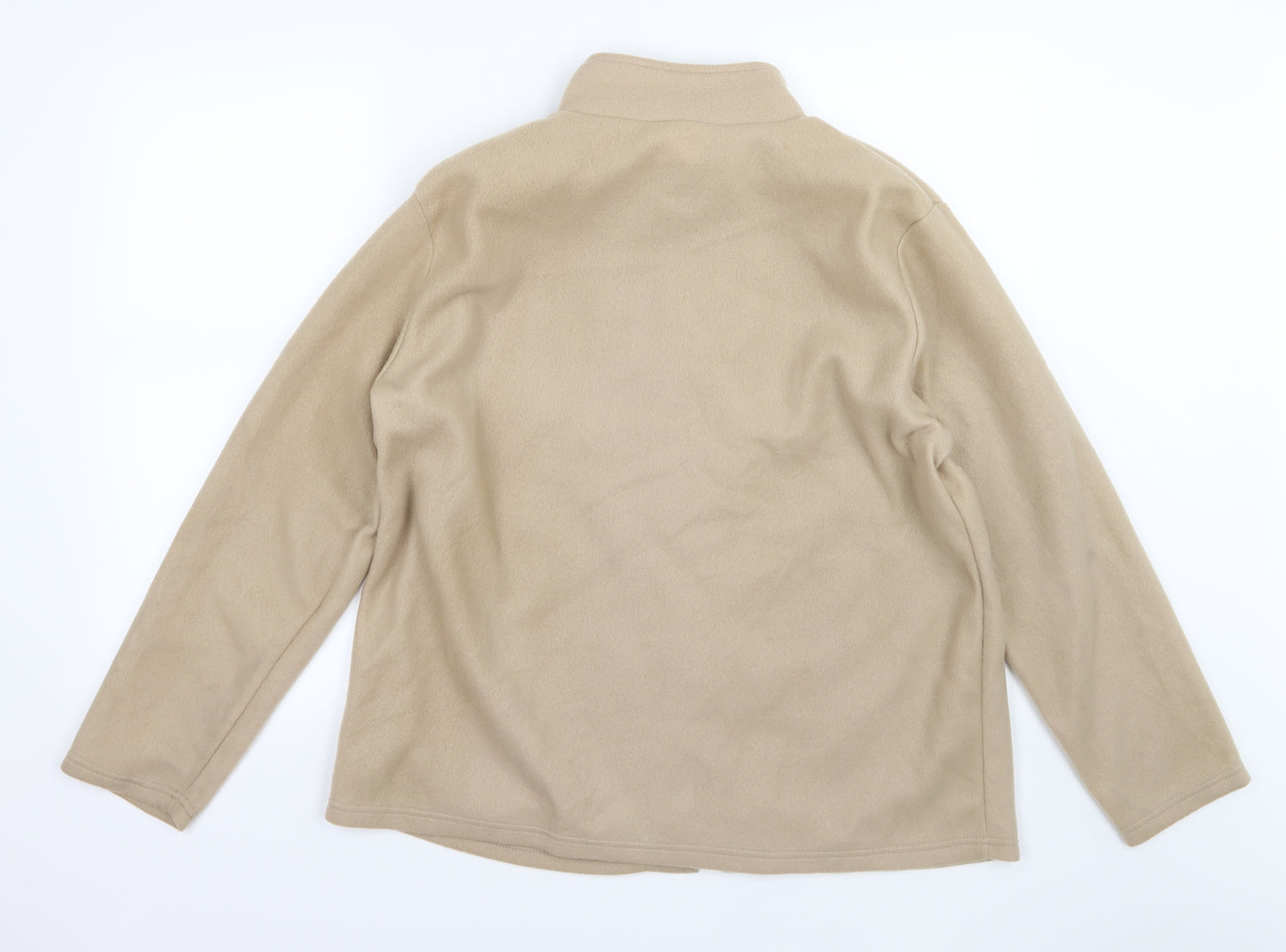Gabriella Vicenza Womens Beige  Fleece Jacket  Size 16