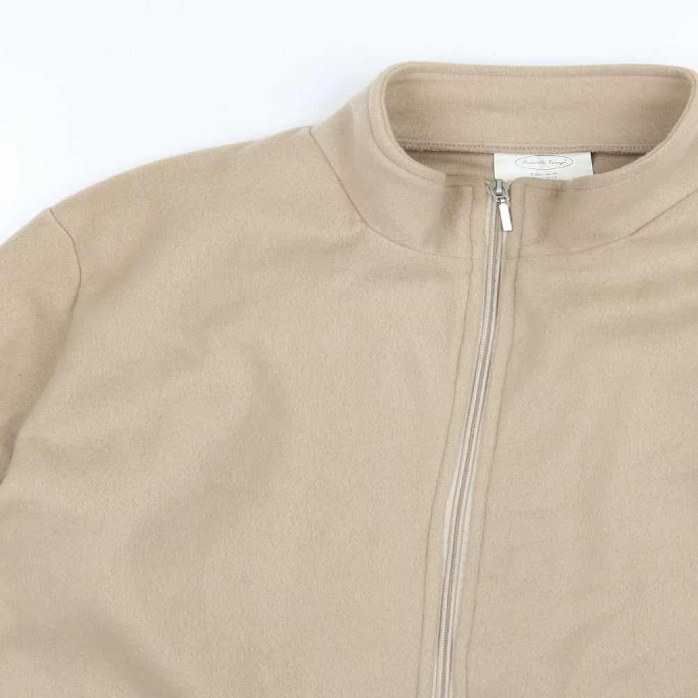 Gabriella Vicenza Womens Beige  Fleece Jacket  Size 16