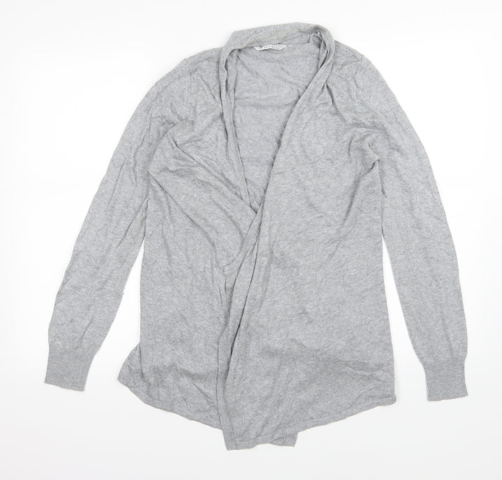 BHS Womens Grey Knit Cardigan Jumper Size 10
