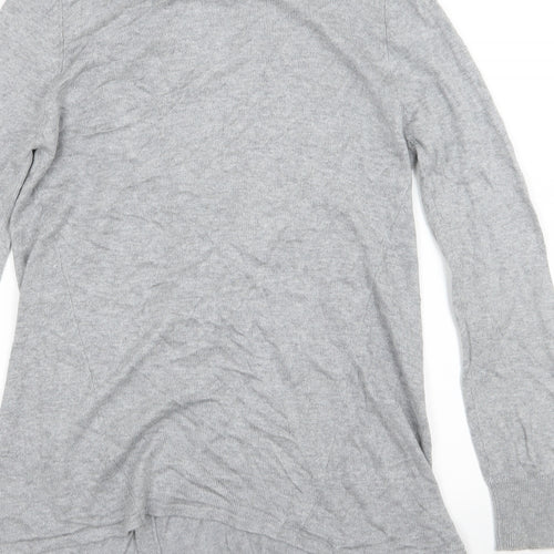 BHS Womens Grey  Knit Cardigan Jumper Size 10