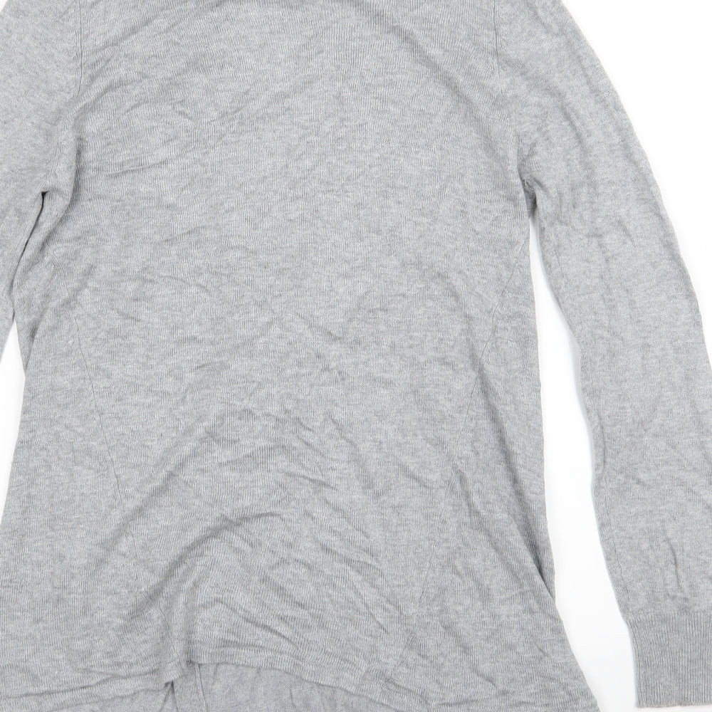 BHS Womens Grey  Knit Cardigan Jumper Size 10