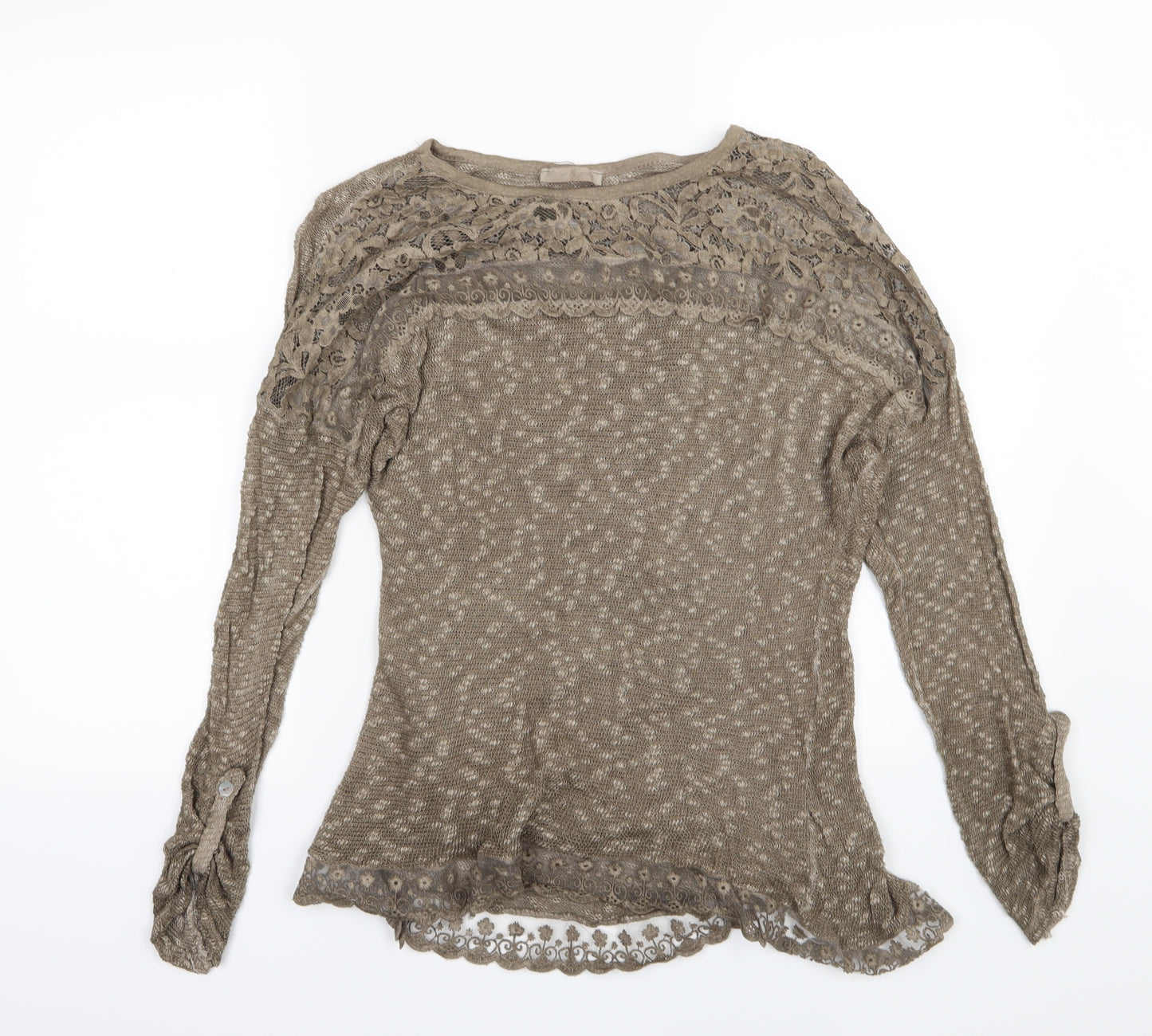 Preworn Womens Brown  Knit Pullover Jumper Size M