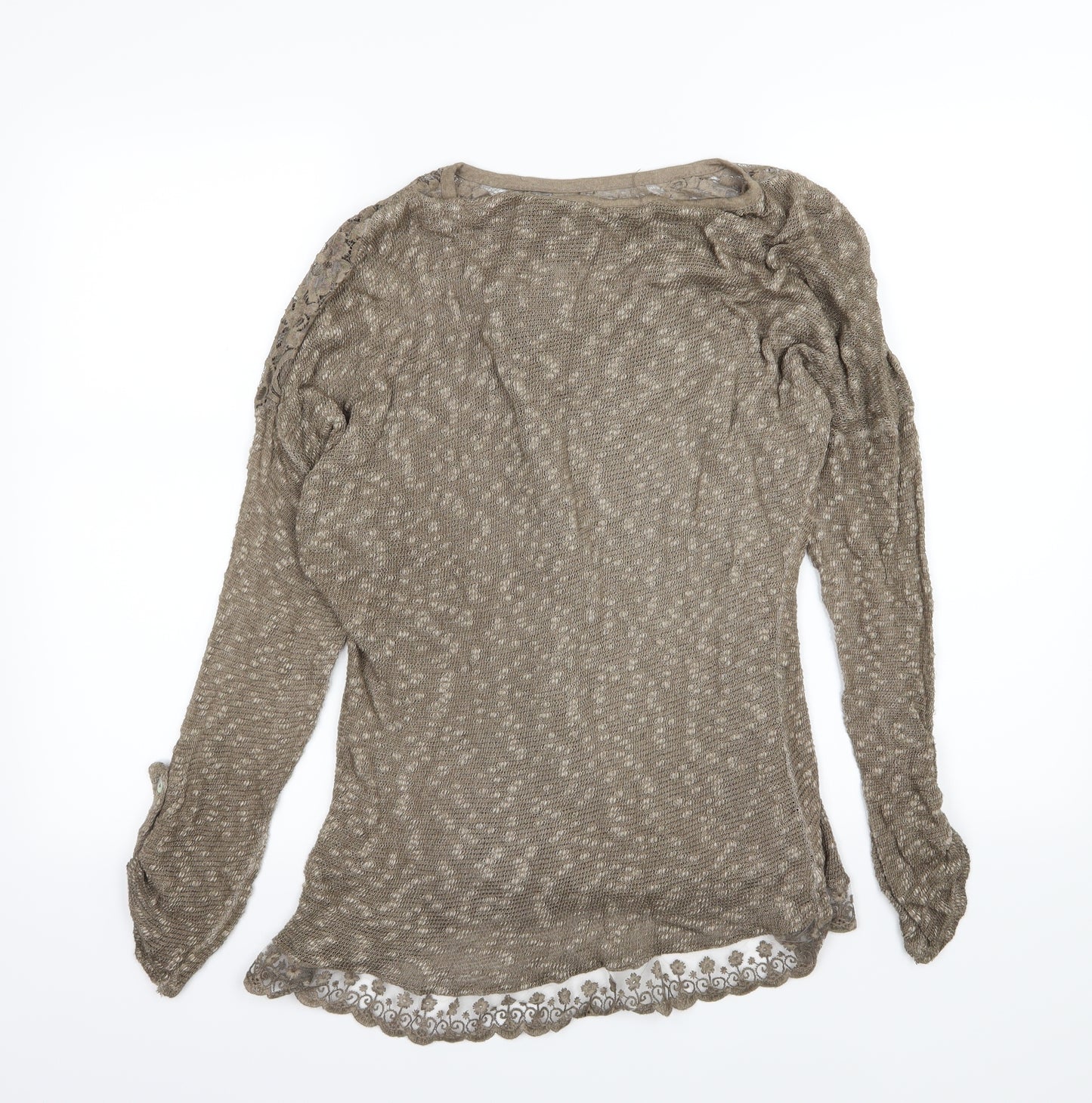 Preworn Womens Brown  Knit Pullover Jumper Size M