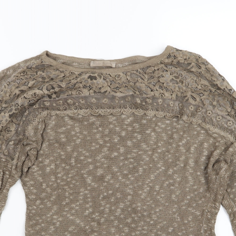 Preworn Womens Brown  Knit Pullover Jumper Size M