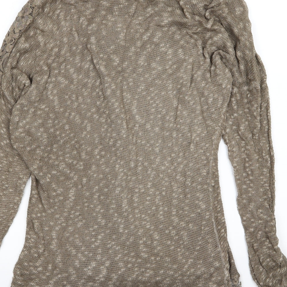 Preworn Womens Brown  Knit Pullover Jumper Size M