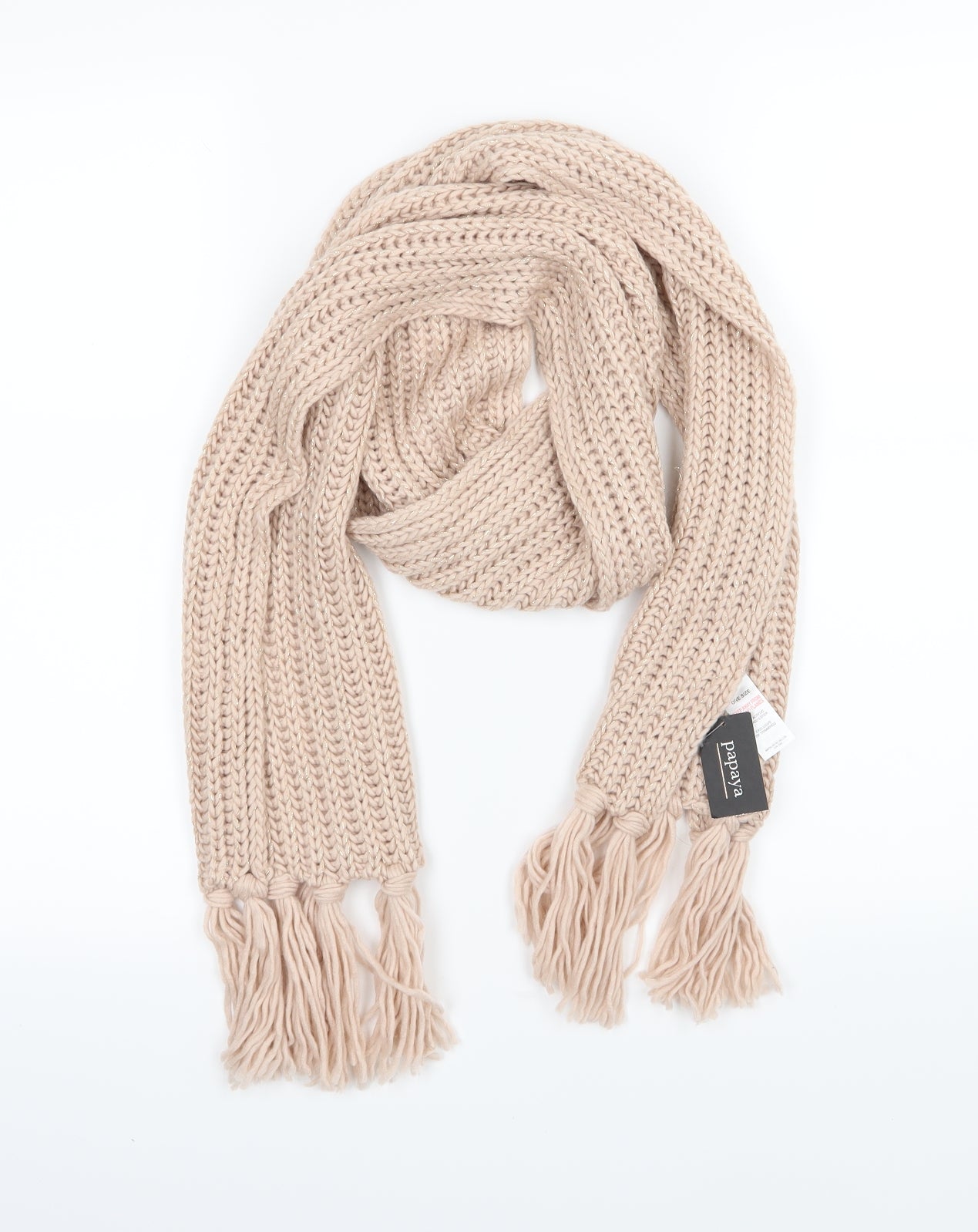 Papaya Womens Pink  Knit  Scarf