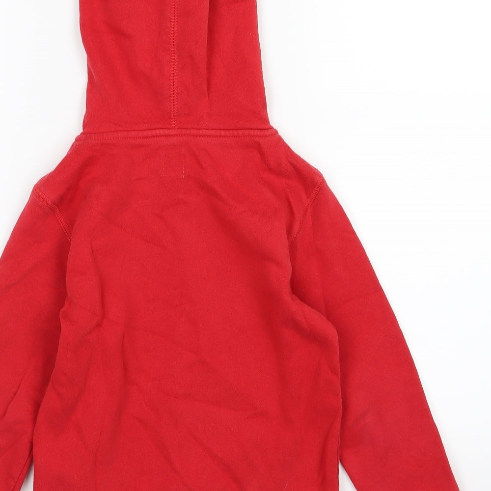 Gap Girls Red  Jersey Pullover Hoodie Size 5 Years