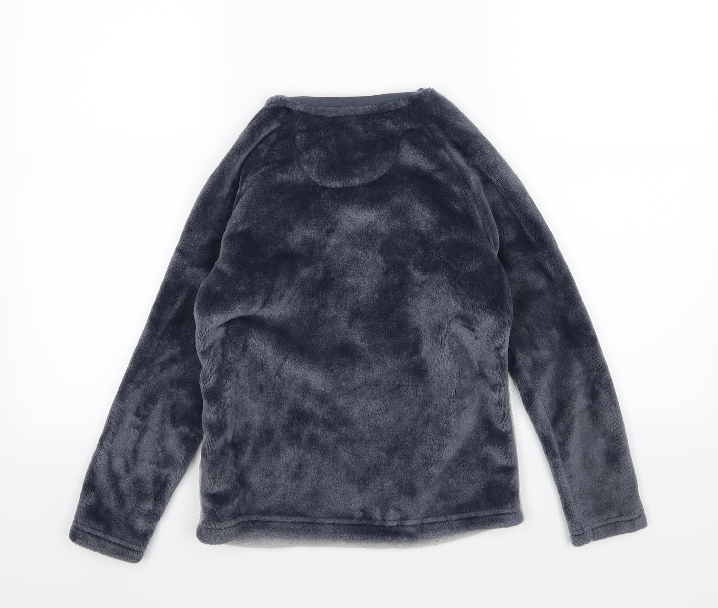 Marks and Spencer Boys Grey  Fleece  Pyjama Top Size 9-10 Years