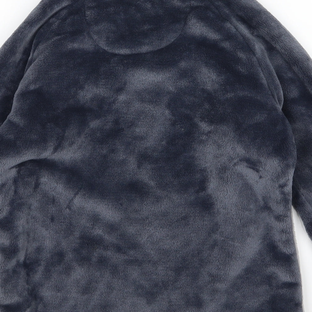 Marks and Spencer Boys Grey  Fleece  Pyjama Top Size 9-10 Years