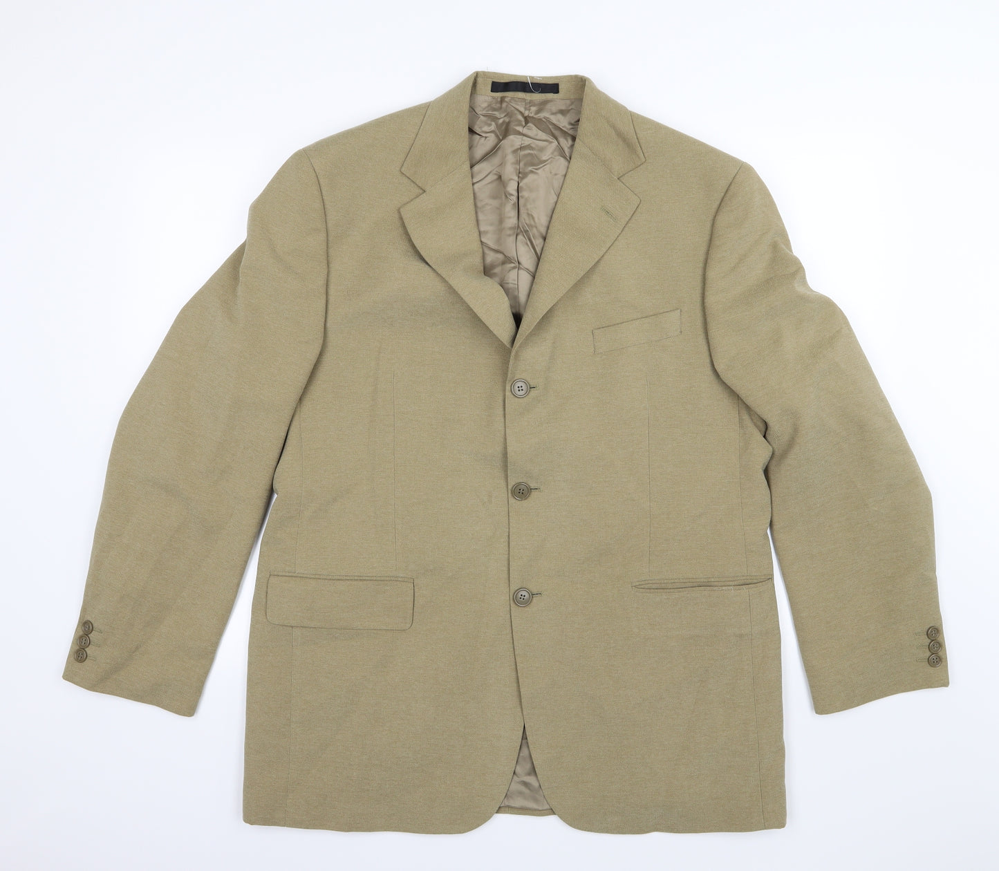 Marks and Spencer Mens Brown  Rayon Jacket Suit Jacket Size 42