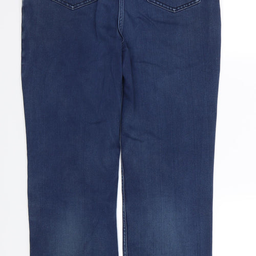 Marks and Spencer Womens Blue  Denim Straight Jeans Size 16 L29 in