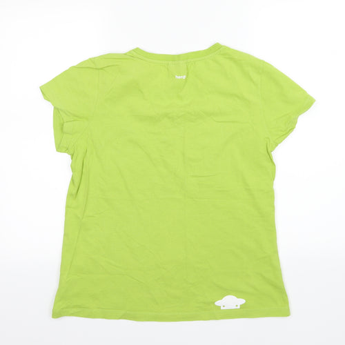 Herdy Womens Green  Jersey Basic T-Shirt Size L