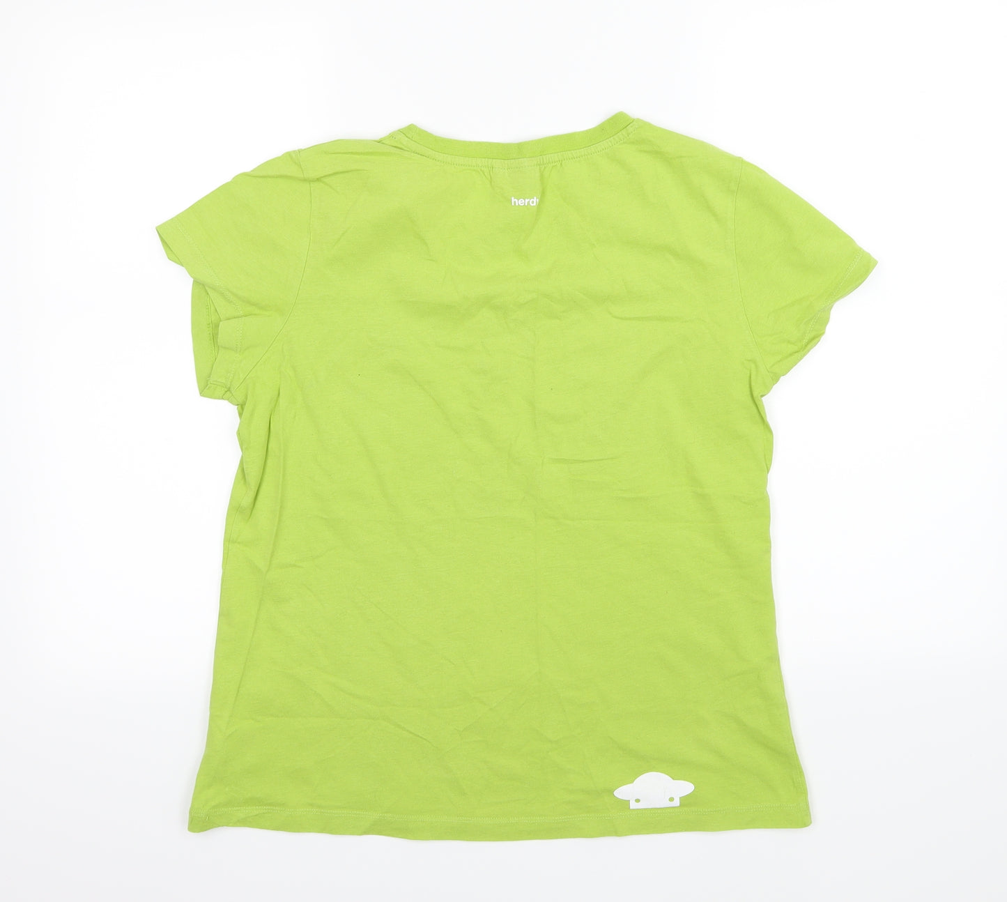 Herdy Womens Green  Jersey Basic T-Shirt Size L