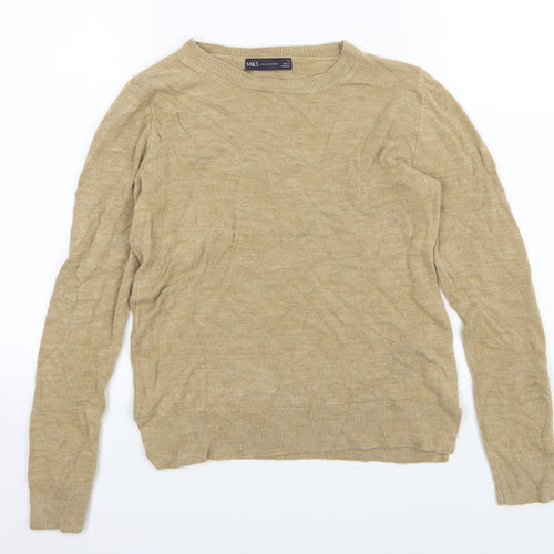 Marks and Spencer Womens Brown  Knit Pullover Jumper Size 10