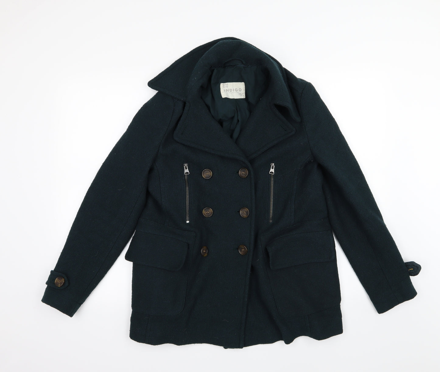 Marks and Spencer Womens Green   Overcoat Coat Size 12