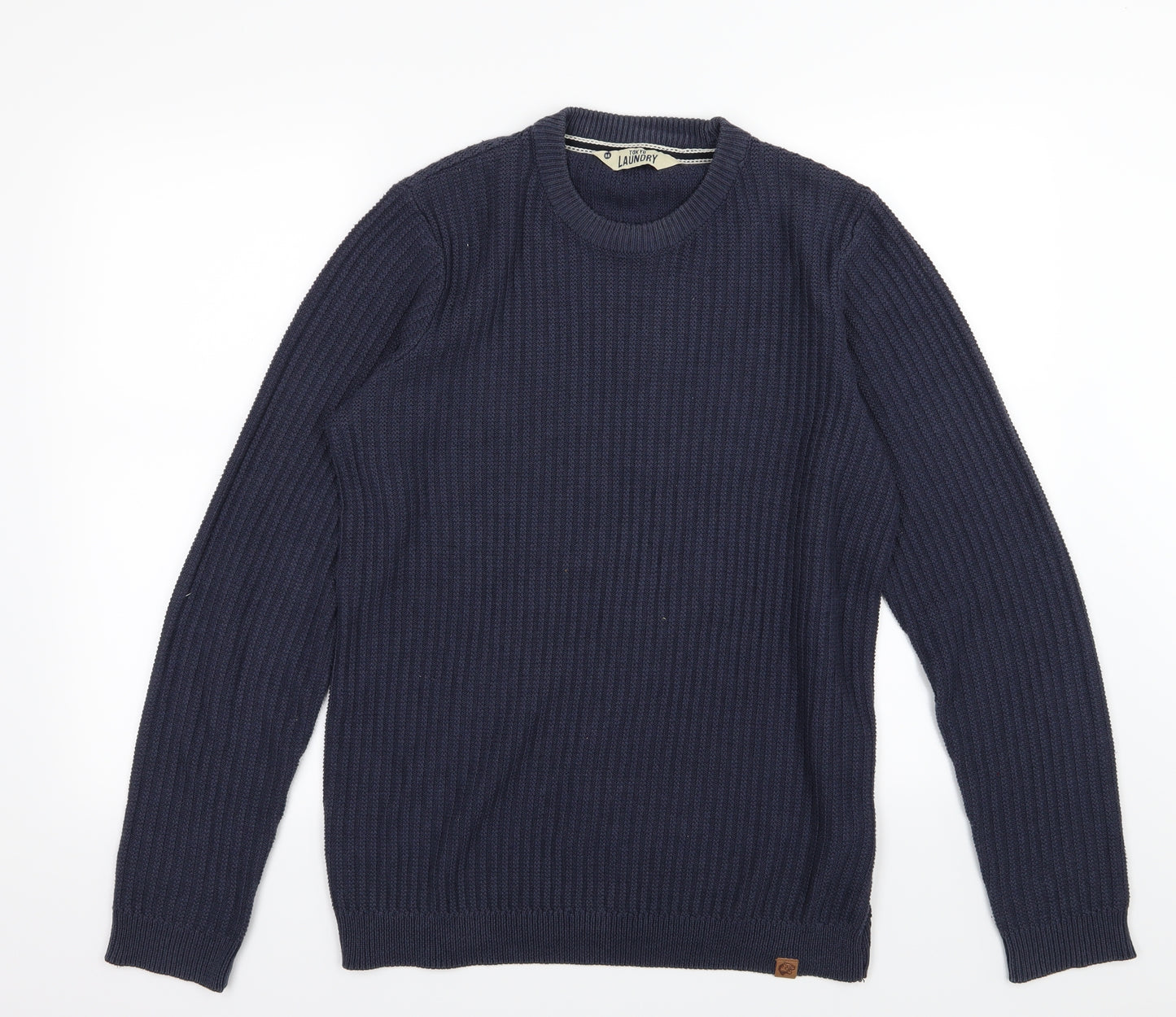 Tokyo Laundry Mens Blue  Knit Pullover Jumper Size M
