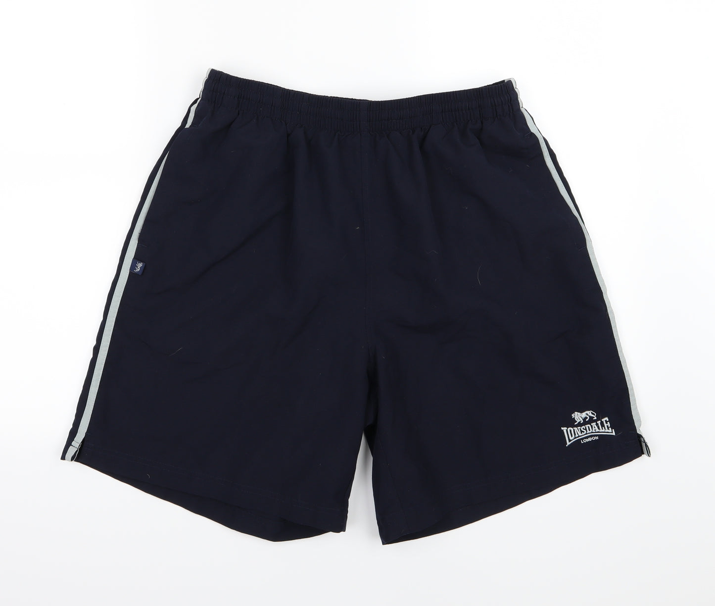 Lonsdale Mens Black Striped  Sweat Shorts Size XL