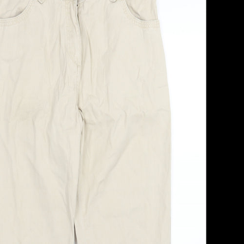 Per Una Womens Beige   Cropped Jeans Size 14 L23 in