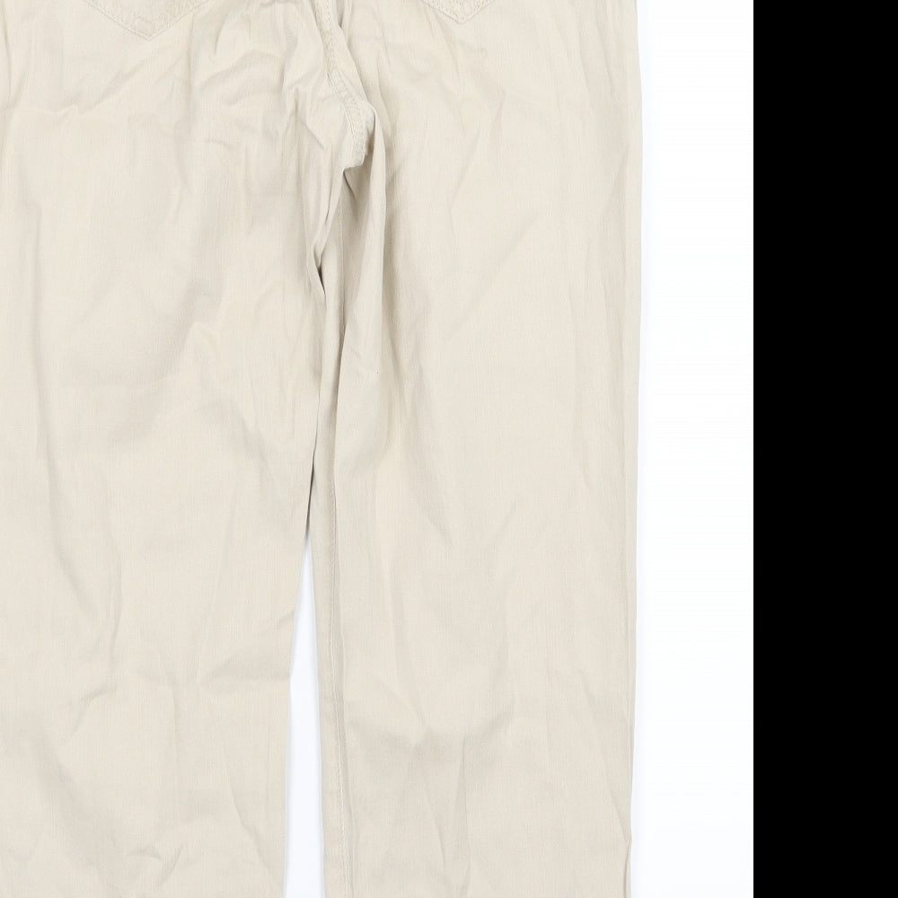 Per Una Womens Beige   Cropped Jeans Size 14 L23 in