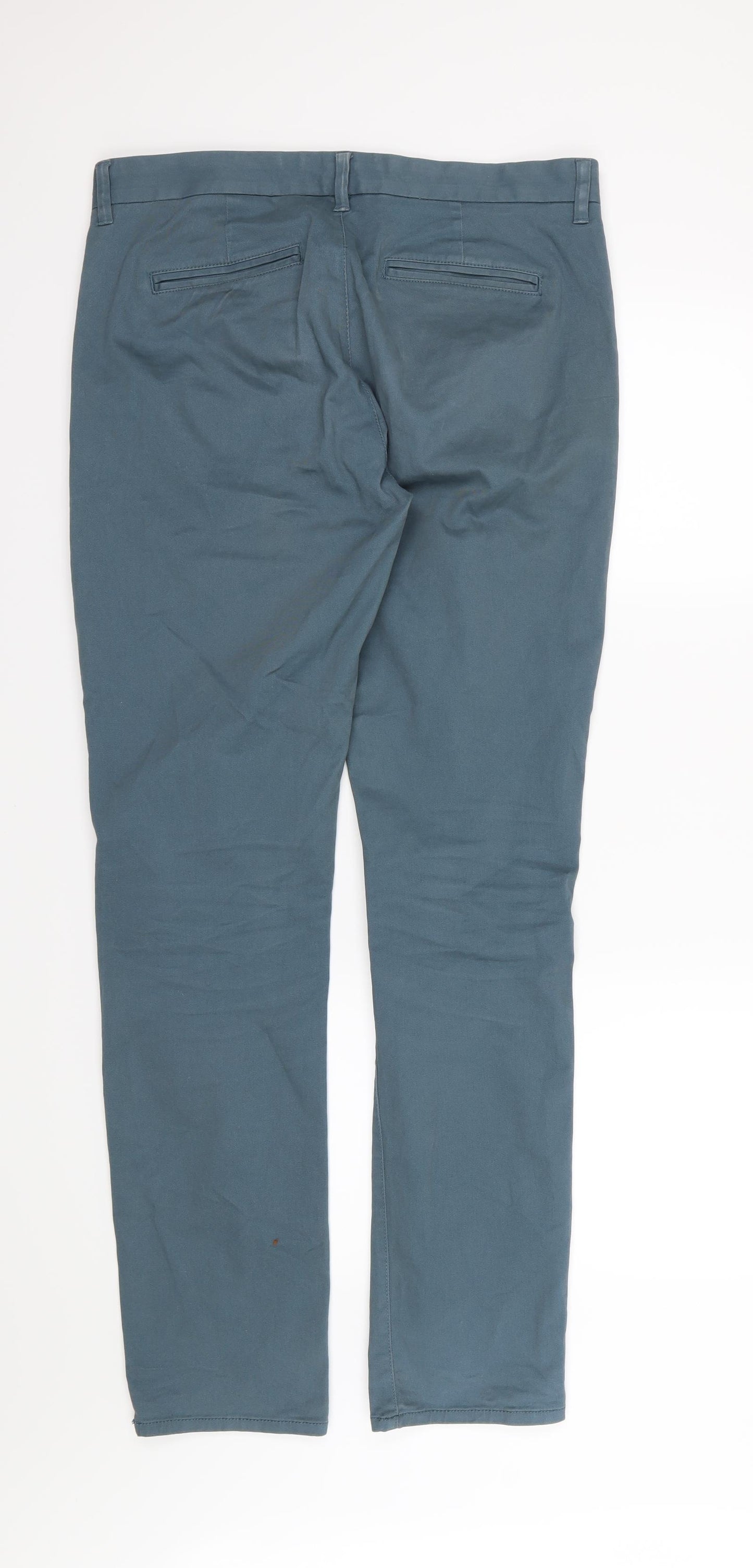 NEXT Mens Blue   Chino Trousers Size 32 L33 in